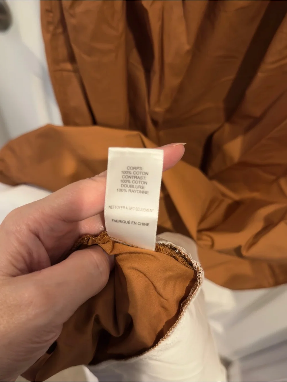 ASTR Tan Contrast-Trim Sweetheart Midi Dress - Picture 12 of 15